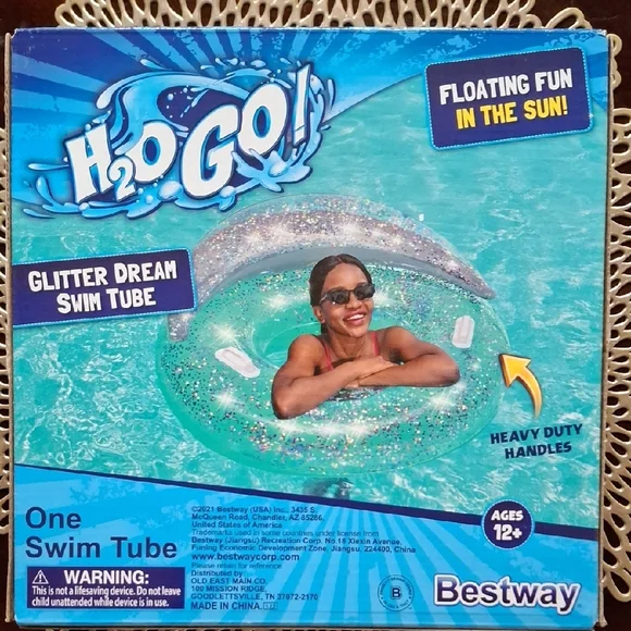 Glitter Dream Swim Tube - Blue - Picture 2 of 2